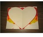 Trace a heart on the design