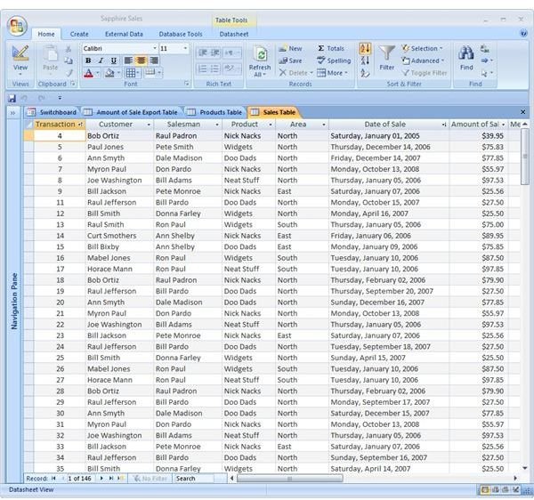 free download of microsoft access sample database