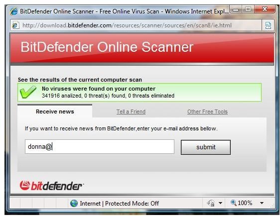 bitdefender virus scanner malware gen