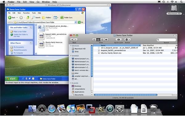 hard drive between mac and pc using virtualmachine