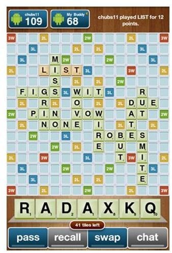 Probably the most visually attractive of the Android Scrabble games is DroidWord, available as a free, ad-supported game and a $2.99 premium version.