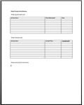 This template for your productivity review features a spreadsheet