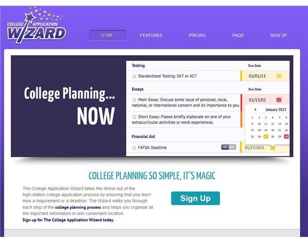 college application wizard