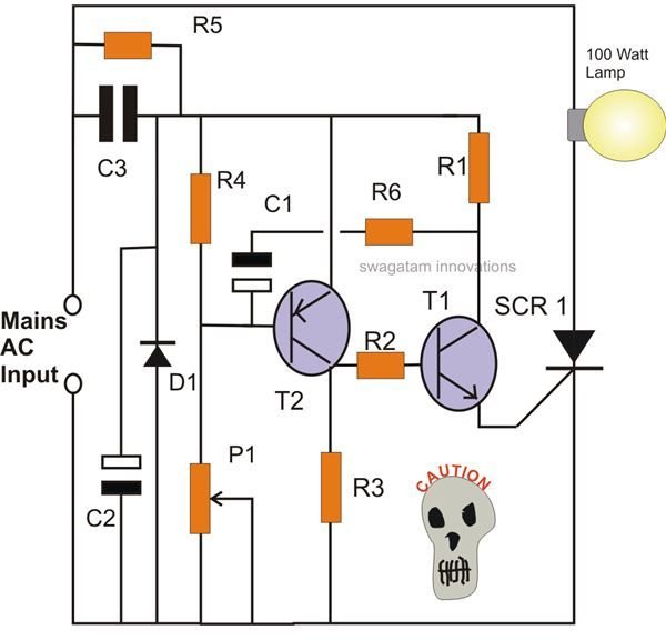 Ac Flasher Circuit Diagram