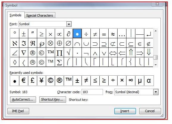 typing an e with an accent mark