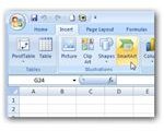 Location of SmartArt in Excel 2007