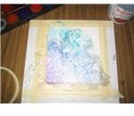 Place Plastic Wrap on Wet Paint