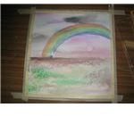 Paint in rainbow