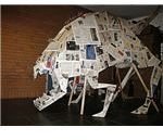 News Paper Origami Dragon Monster