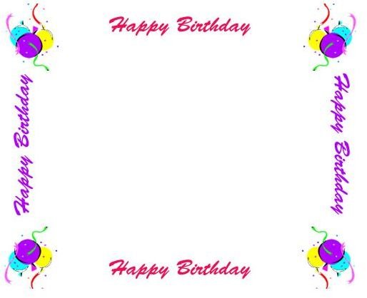 free clip art borders birthday - photo #26