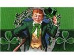 Karen's Whimsy leprechaun postcard image