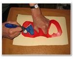 Heart-Shaped Stencil Stabilized With Handle