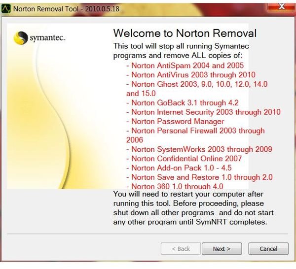how do i remove norton 360 from my laptop