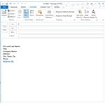 how to add a signature to outlook email 2010