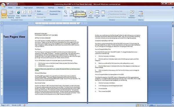 How To View Your Word 2007 Documents For Better Functionality