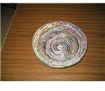 Wrap strips to make 25 cm spiral