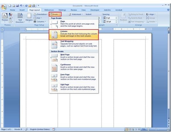 how to make a leaflet on word 2010