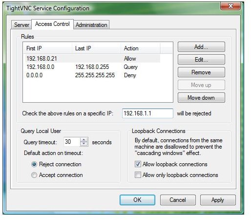 vnc connect installed windows 7 no dialog no setup