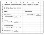 Outlet Control Design Weir US units