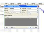Project Information window