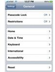 Scroll to the bottom of 'General' settings.
