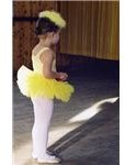 Little girl in yellow tutu