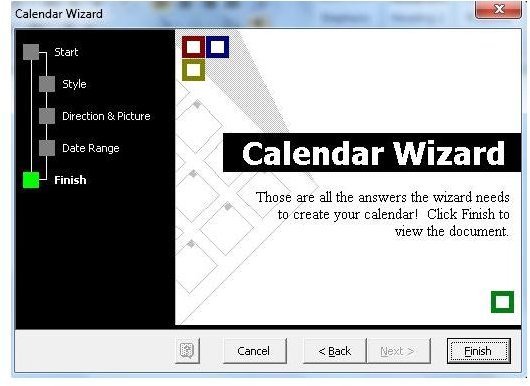 microsoft publisher calendar wizard_Creating a Calendar Using ...