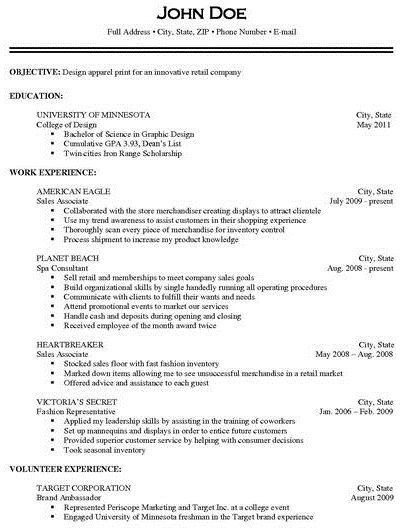 Omitting job from resume