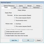 Maxivista Options Output