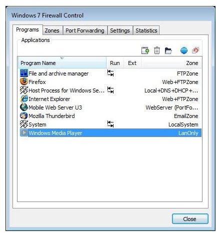 Vista Firewall Controlled Variable Definition
