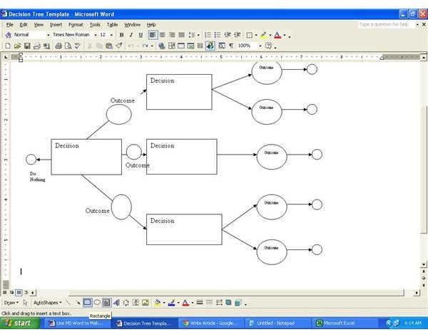 Decision Tree Microsoft Word Template Free Word Template