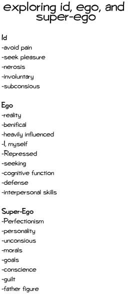 essay id ego and superego