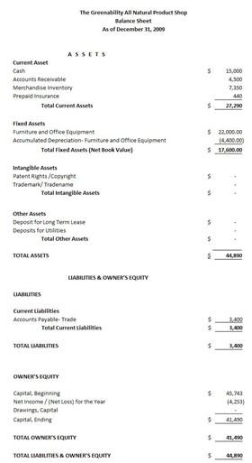 prepaid expenses on balance sheet