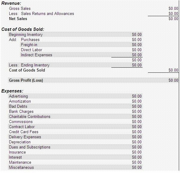 Microsoft Office Income Statement Template Download