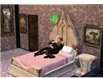 The Sims Medieval cuddling on bed
