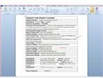 Project Change Request Form - completed sample