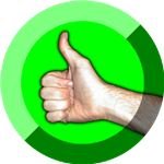 Thumbs Up Symbol by Damian Yerrick Wikimedia Commons