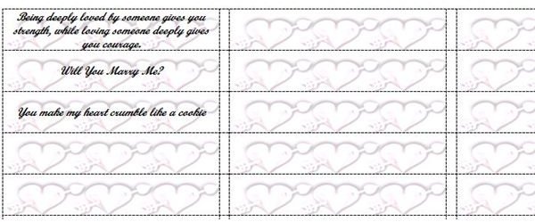 Fun Microsoft Word Templates Fortune Cookie Slips For Party Favors