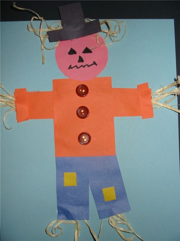 wizard oz scarecrow crafts kindergarten paper dorothy tin pre create plates