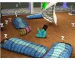 The Sims 3 slumber party sleeping bags