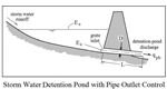 Detention Pond with Pipe Outlet Control with variables