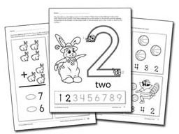 touch math worksheets