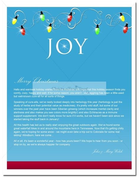 Microsoft Word Template Christmas Newsletter