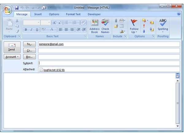 how to add email to outlook 2007