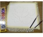 Draw the leaf shapes
