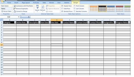 Action Item Template Examples And Downloadable Forms