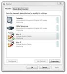 Sound Properties Playback Tab