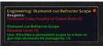 Diamond-cut Refractor Scope