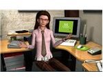 Heather at Her Desk