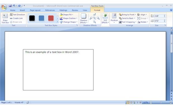 Microsoft Word 2007 How To Insert And Format Text Boxes